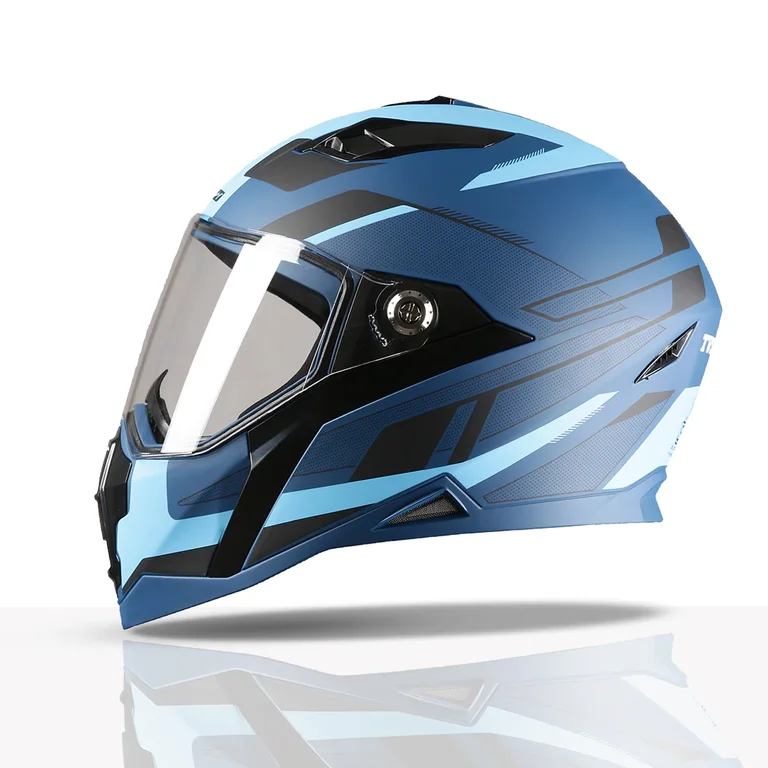 Yamaha R15 V4 Full Face Helmet - Matte Blue (ISI & DOT Certified)